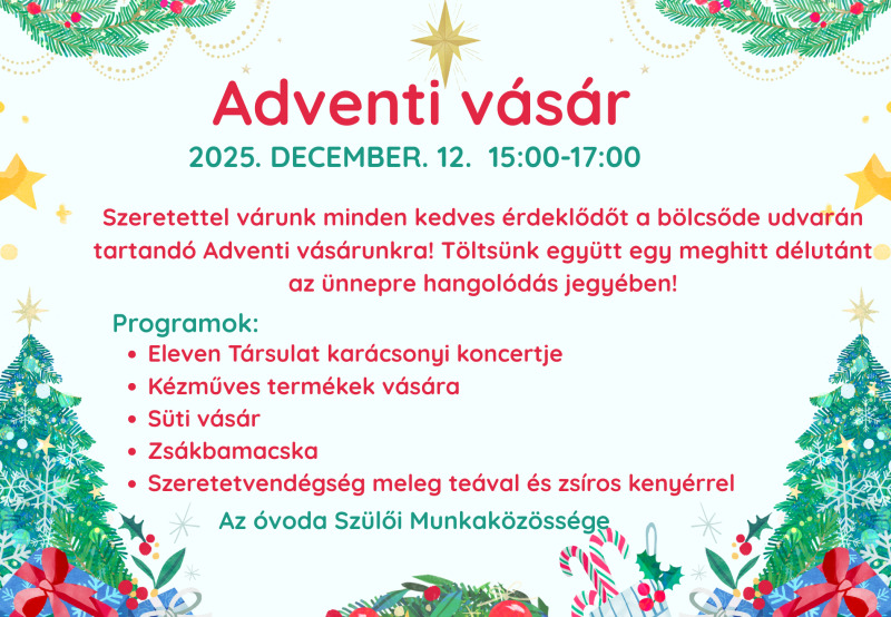 Adventi vásár 2025